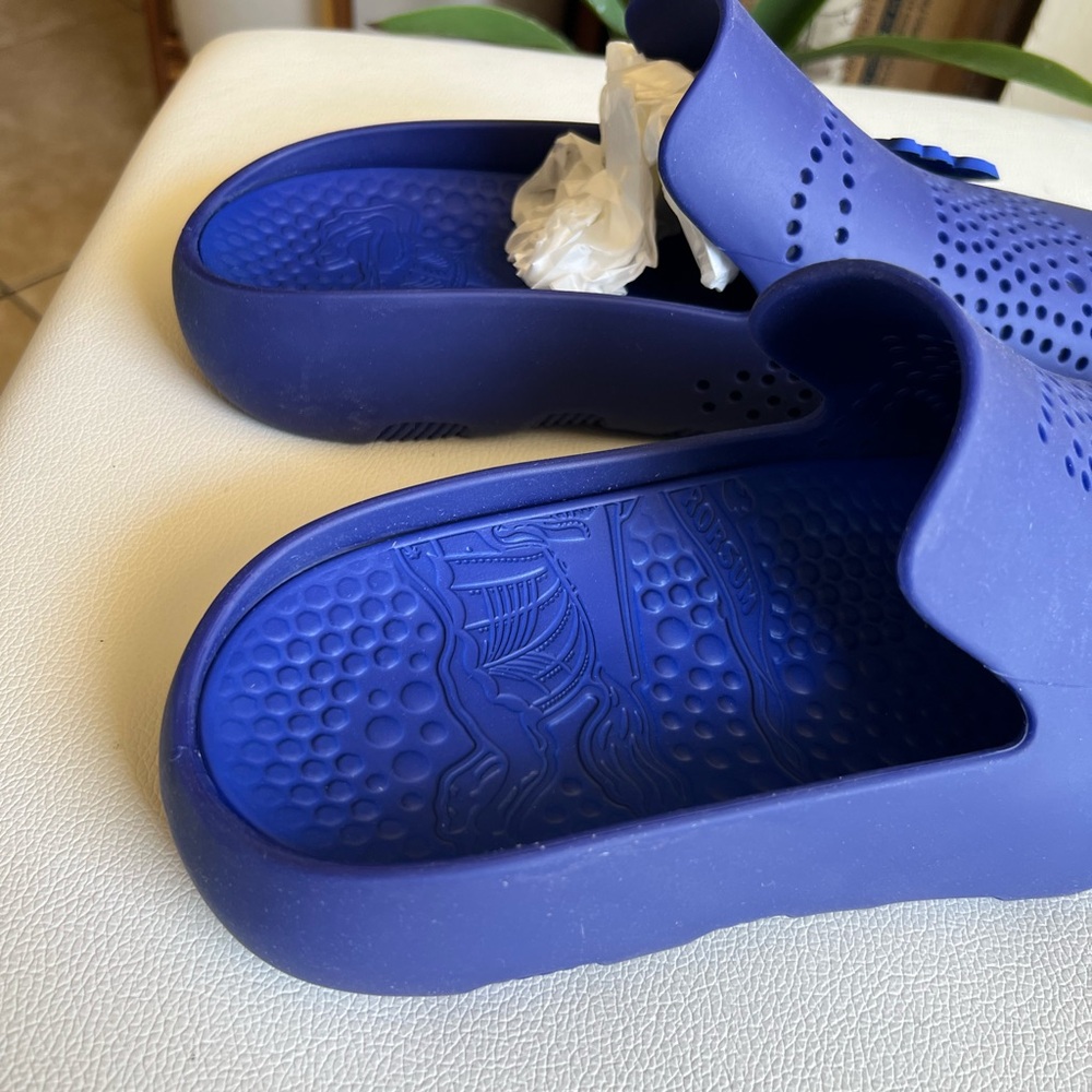 BURBERRY Stingray Perforated Rubber Slides 10 (43) - Picture 10 of 14
